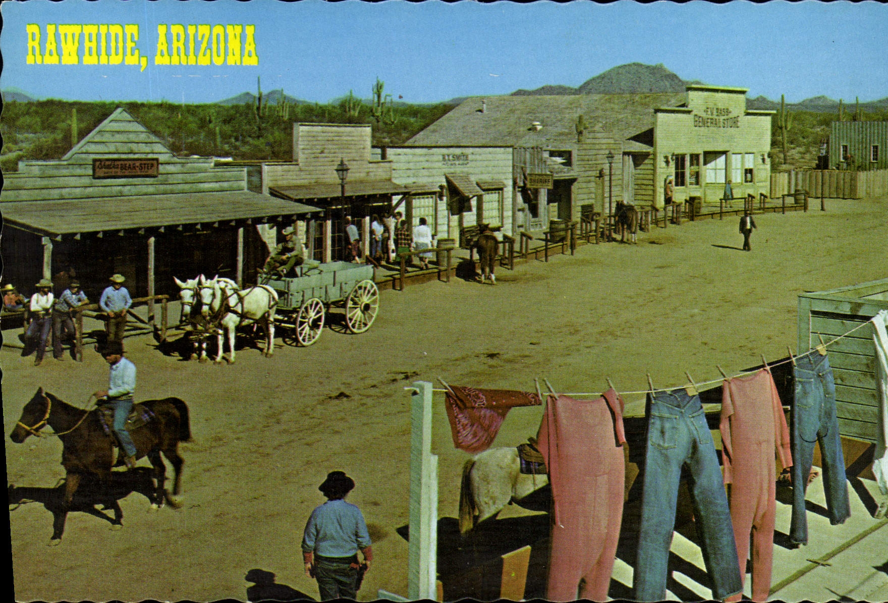 MODERN CARD Far West Cow Servant boy Rawhide Arizona