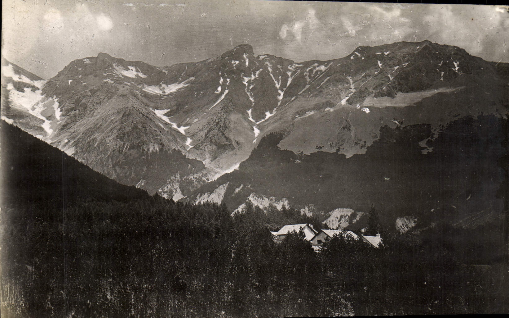 POSTAL de la VENDIMIA los forestieres de Maisons de las montan@as de masivo ahorrada del Pic de Arouze de la perforación