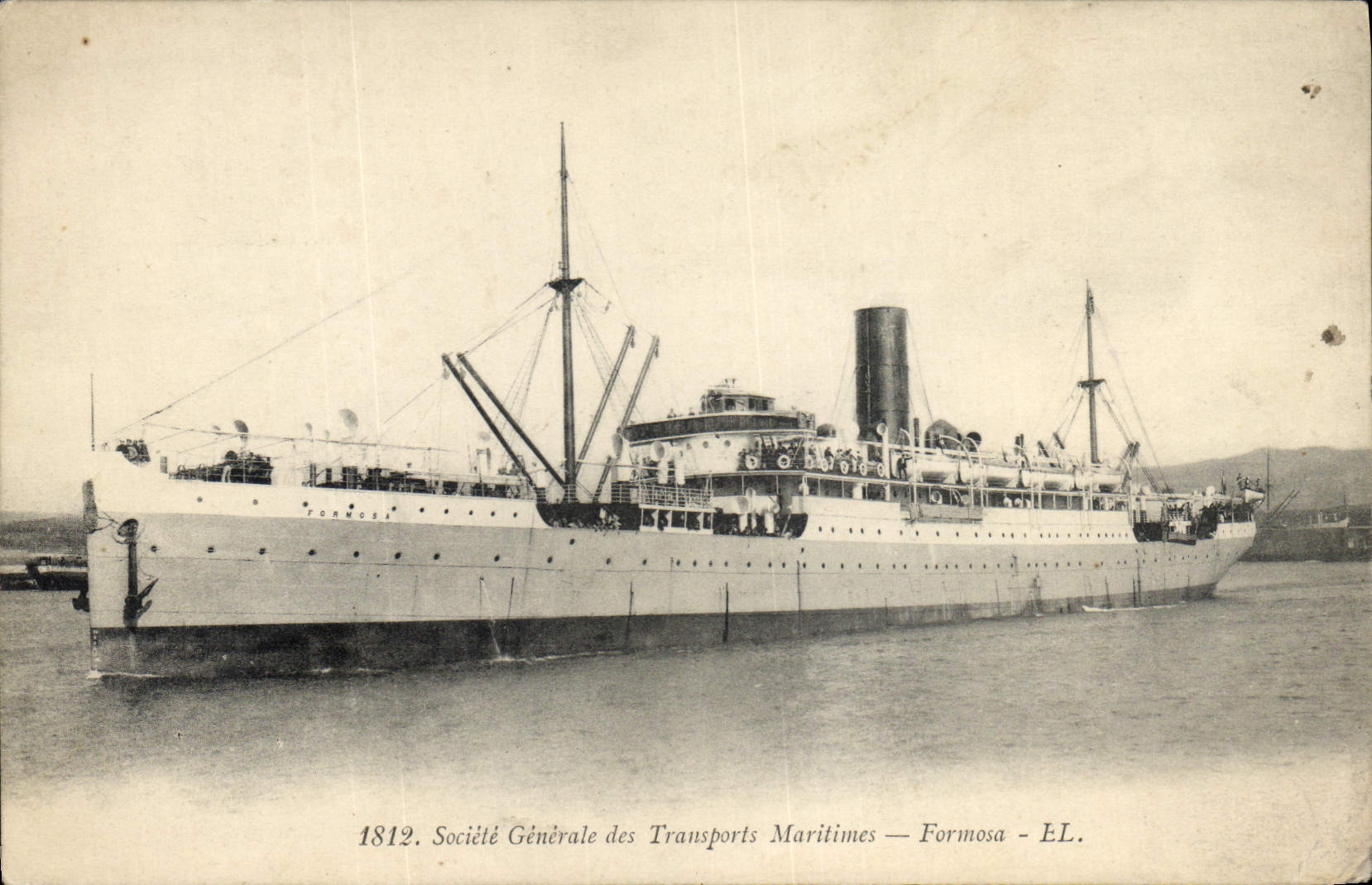 VINTAGE POSTCARD Boat Formosa Steamer