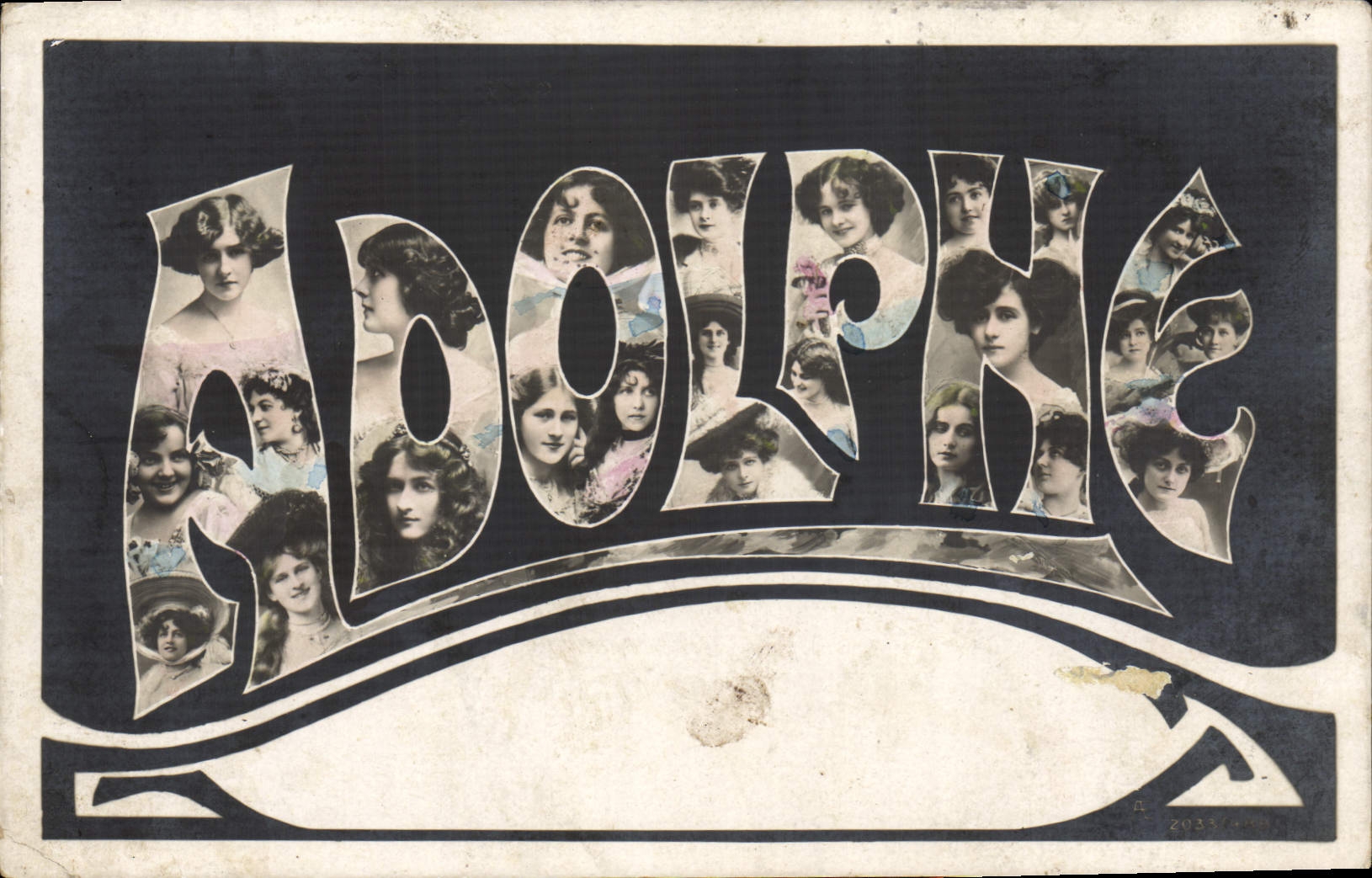 CPA Fantaisie Prenom Adolphe