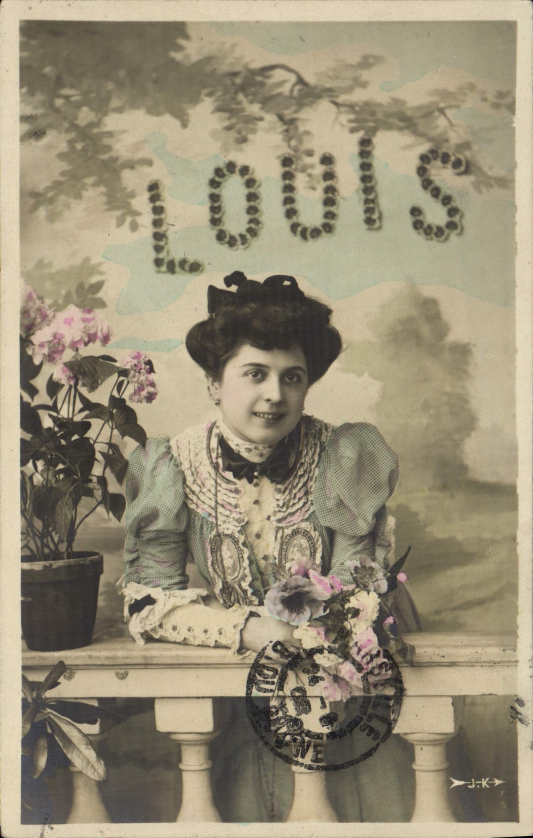 CPA Fantaisie Prenom Louis 