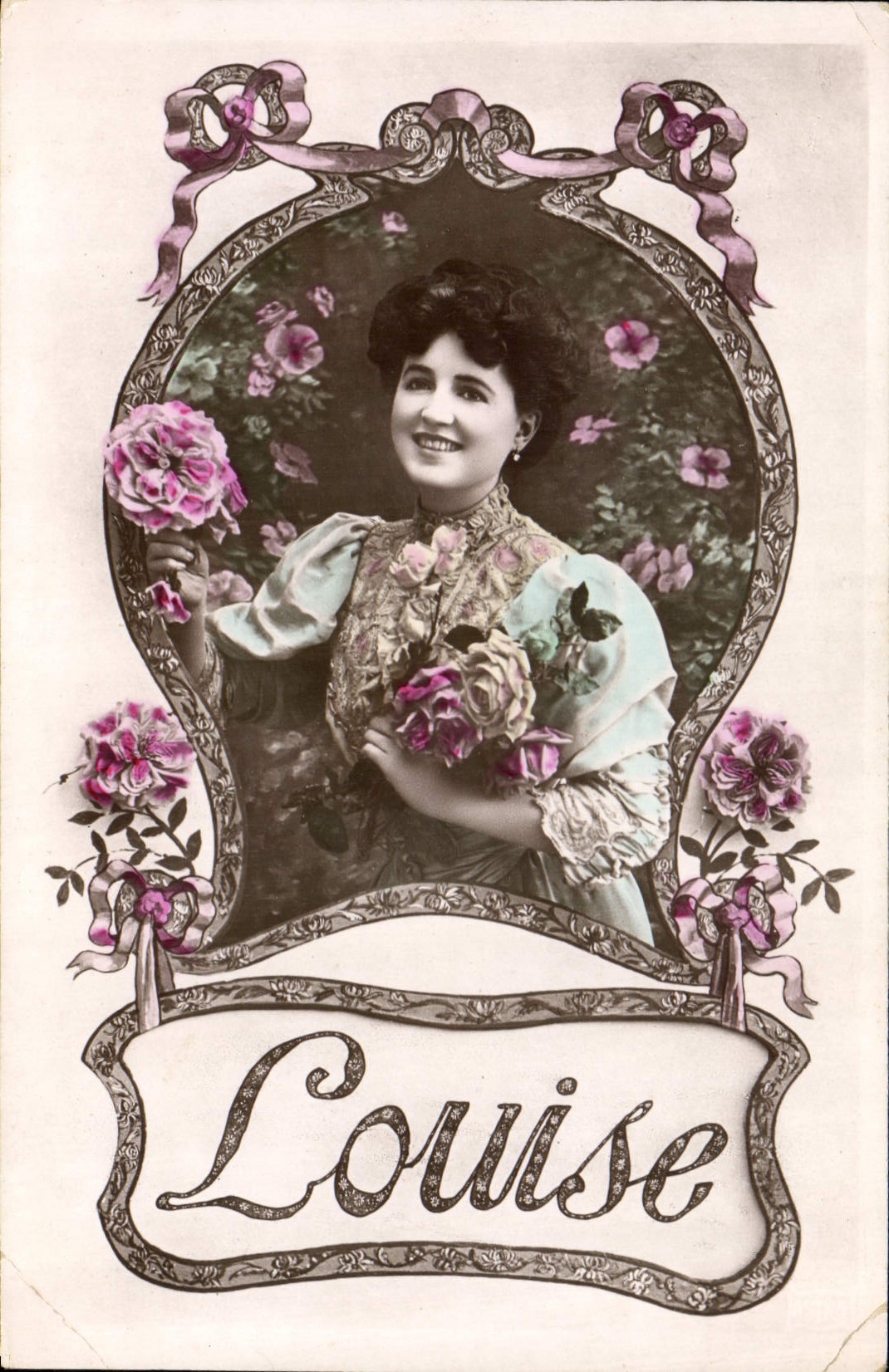 CPA Fantaisie Prenom Louise