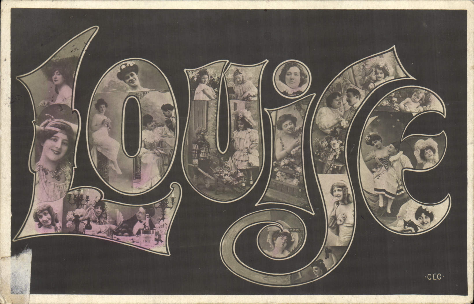 CPA Fantaisie Prenom Louise 