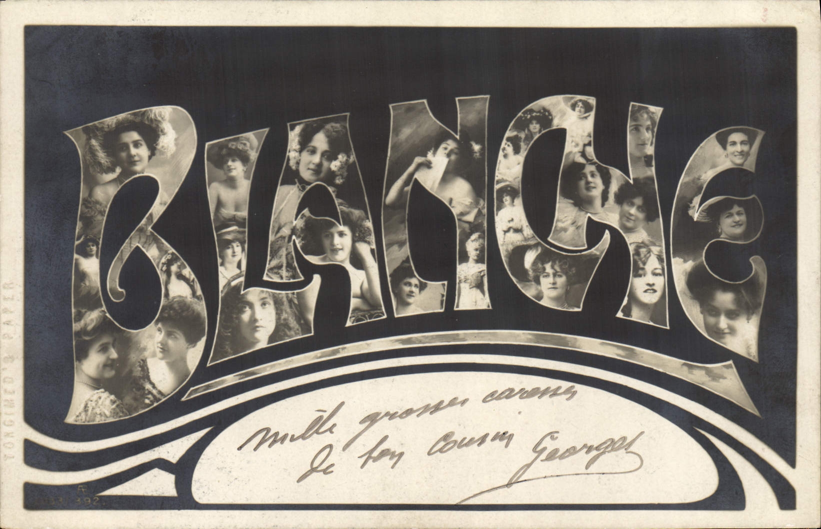 CPA Fantaisie Prenom Blanche