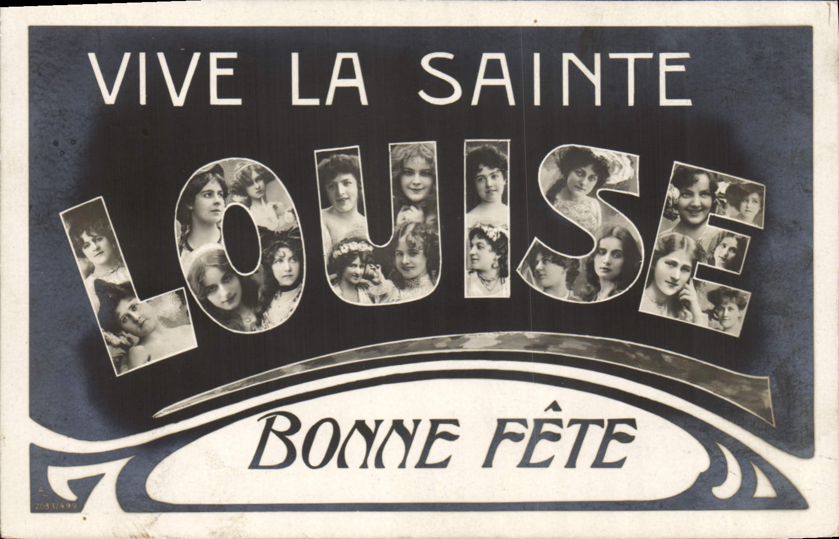 CPA Fantaisie Prenom Louise 