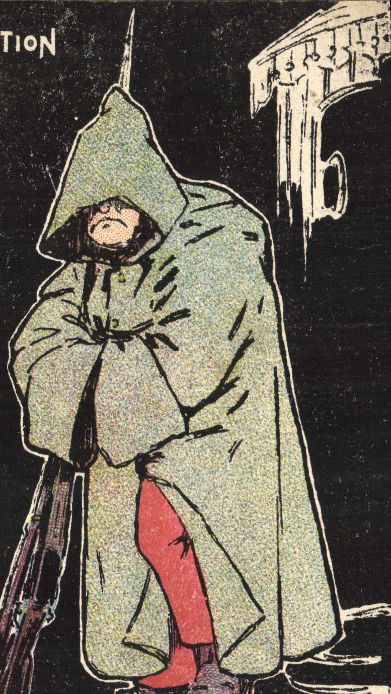 VINTAGE POSTCARD Militaria Fantasy In faction