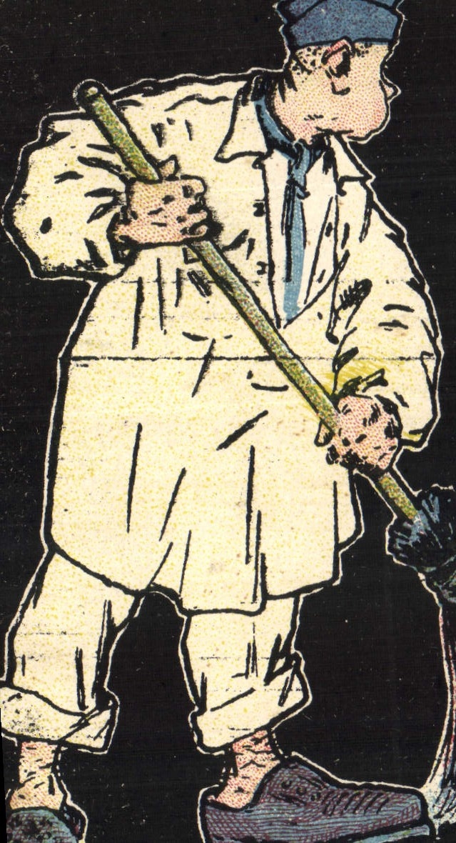 CPA Fantaisie Militaria la corvee