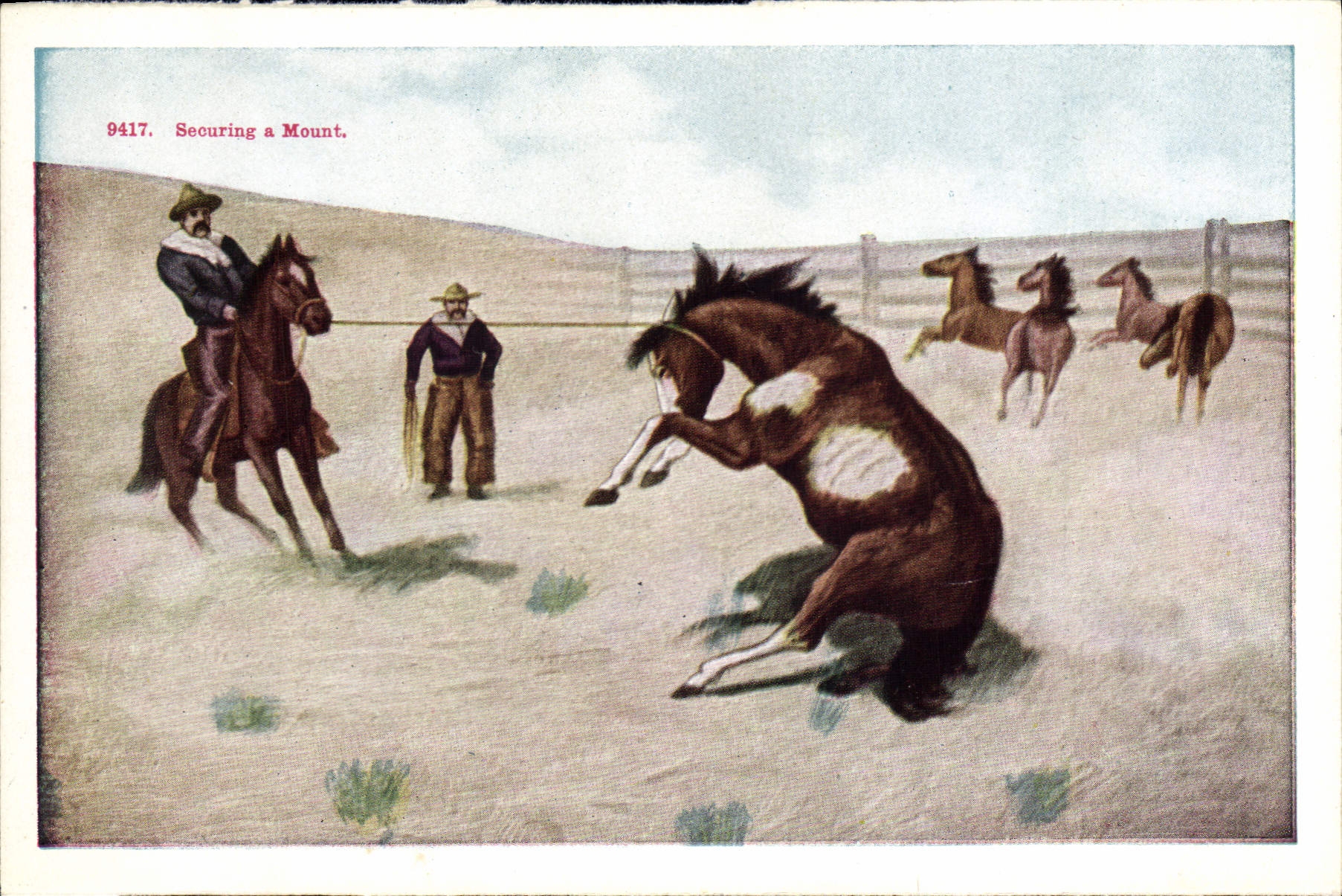 CPA Far West Cow Boy Indiens Rodeo