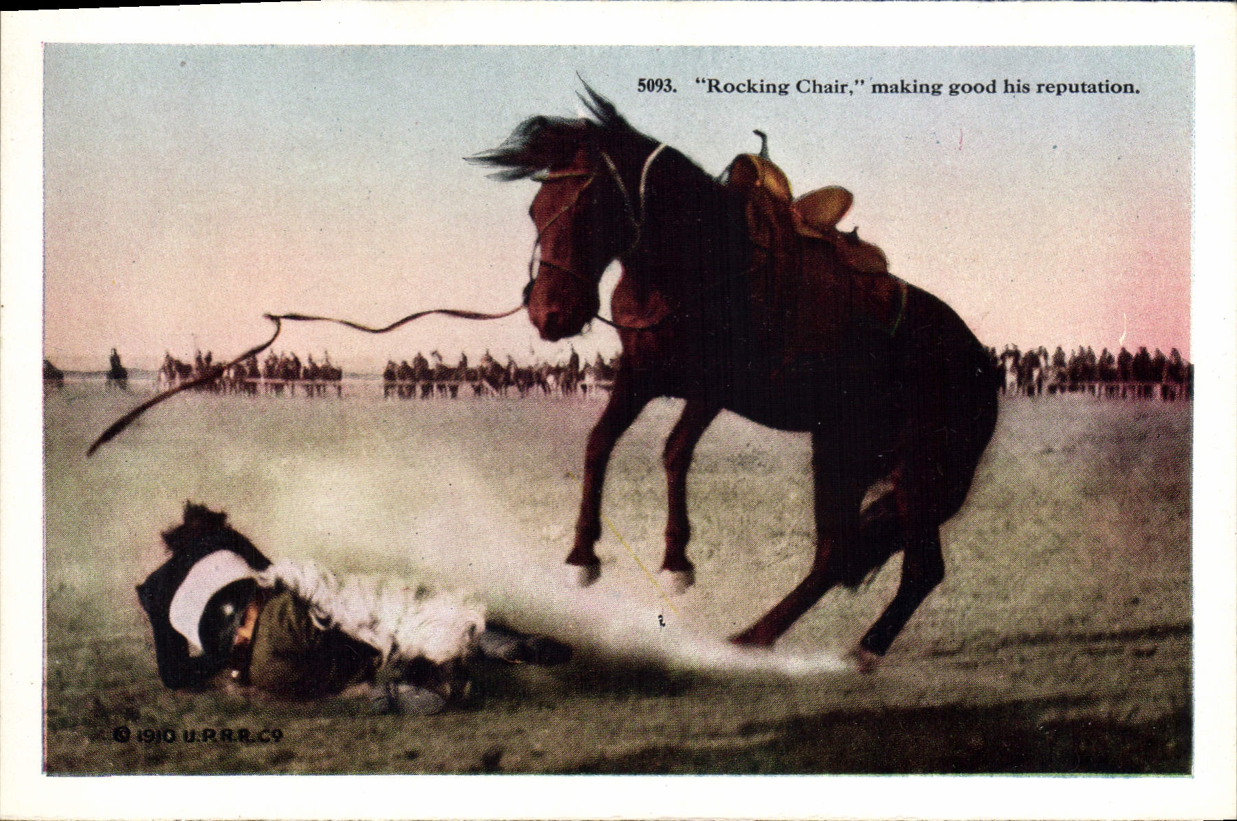 CPA Far West Cow Boy Indiens Rodeo