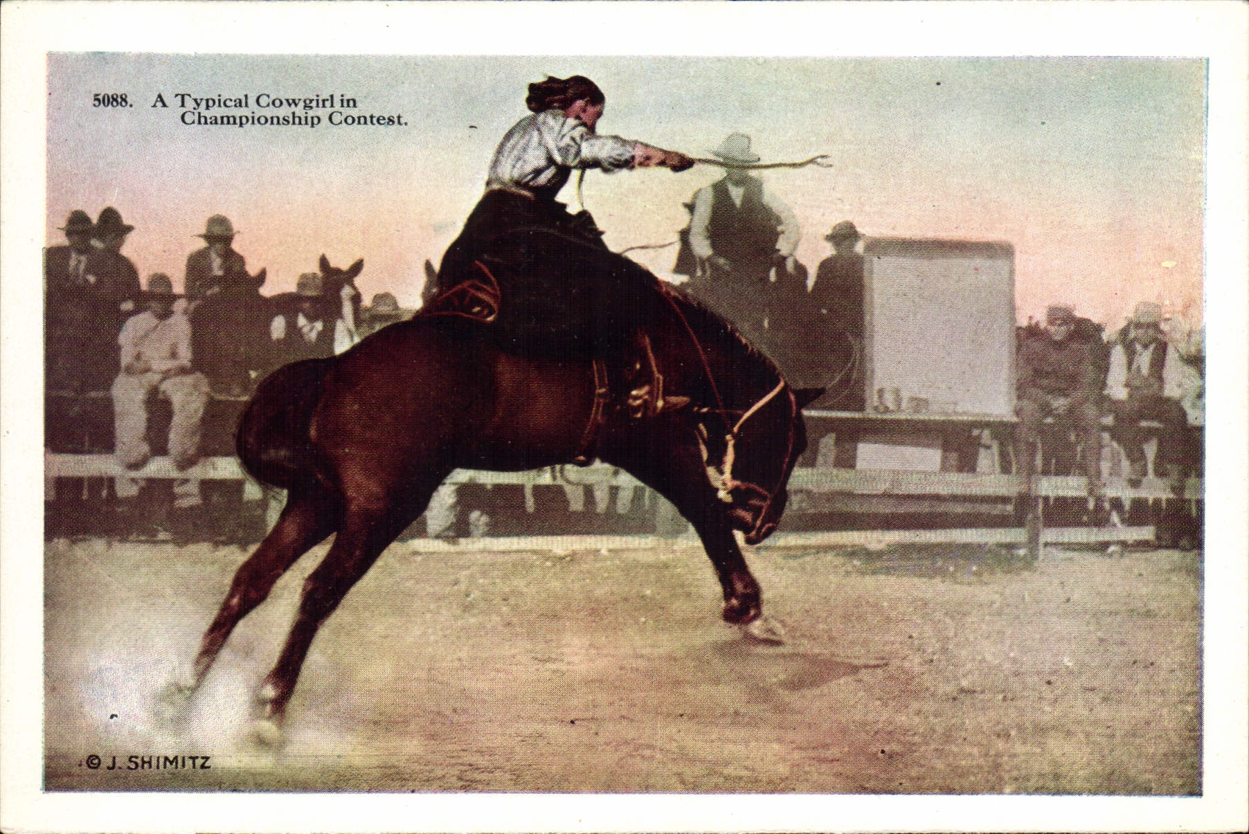 CPA Far West Cow Boy Indiens Rodeo