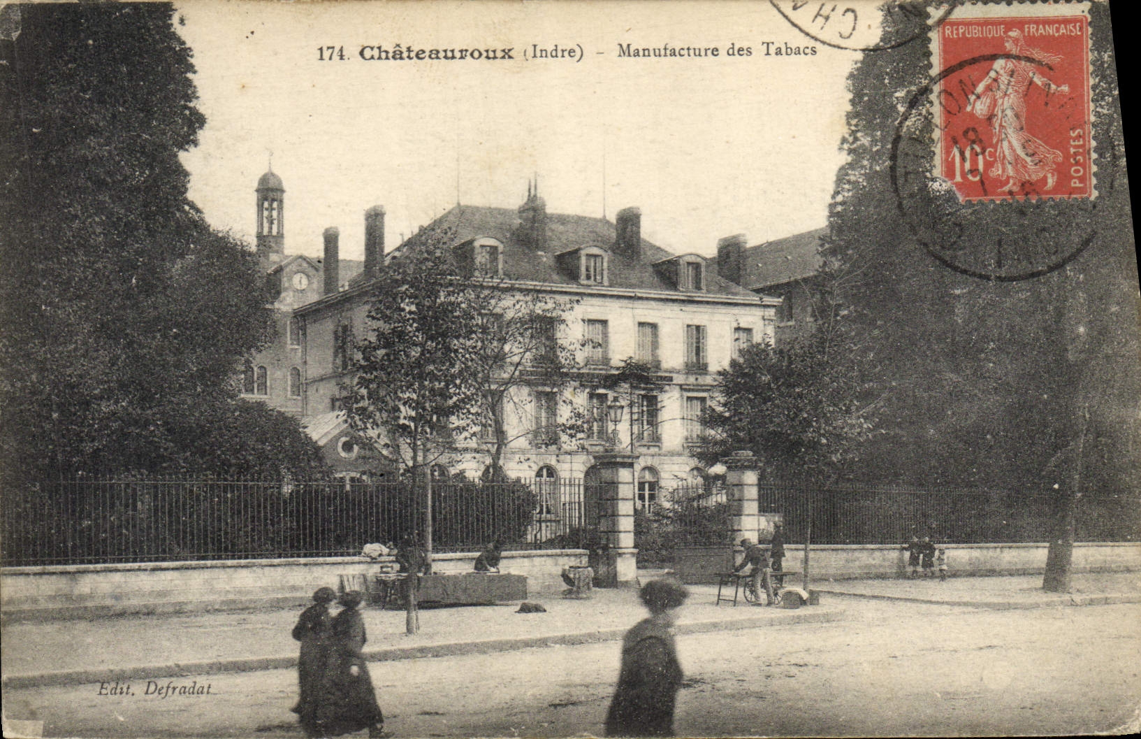 CPA Tabac Chateauroux Manufacture des Tabacs