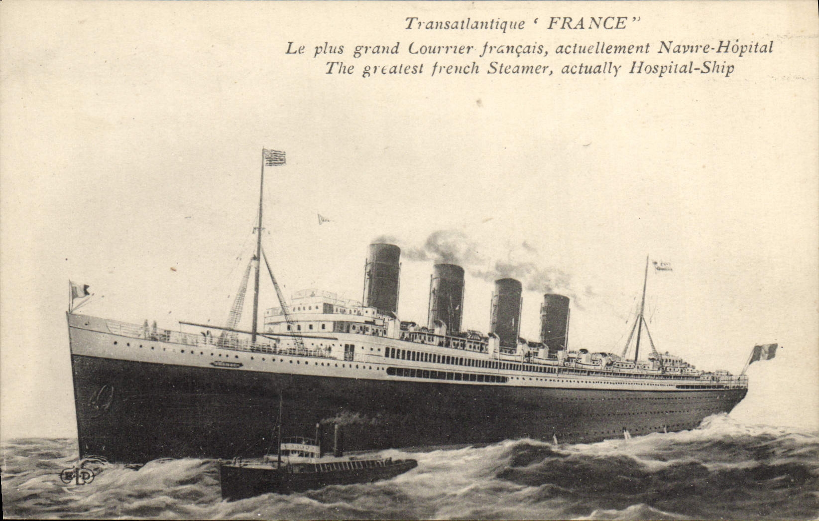 CPA Bateau Paquebot Transatlantique France