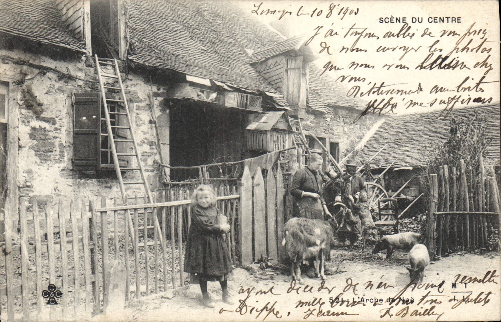 VINTAGE POSTCARD Scenes of the Center Noah's Ark Child