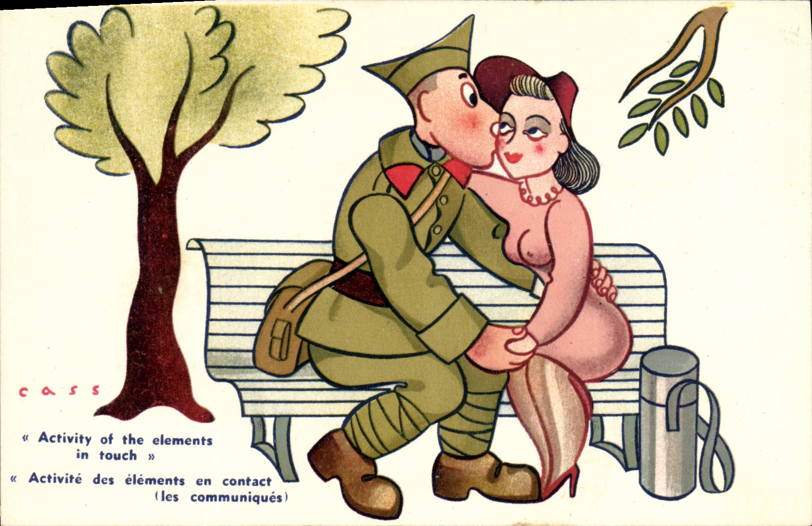 CPA Fantaisie Militaria Cass