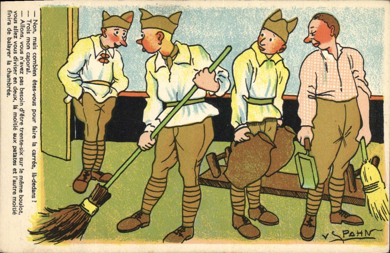 CPA Fantaisie Militaria Spahn