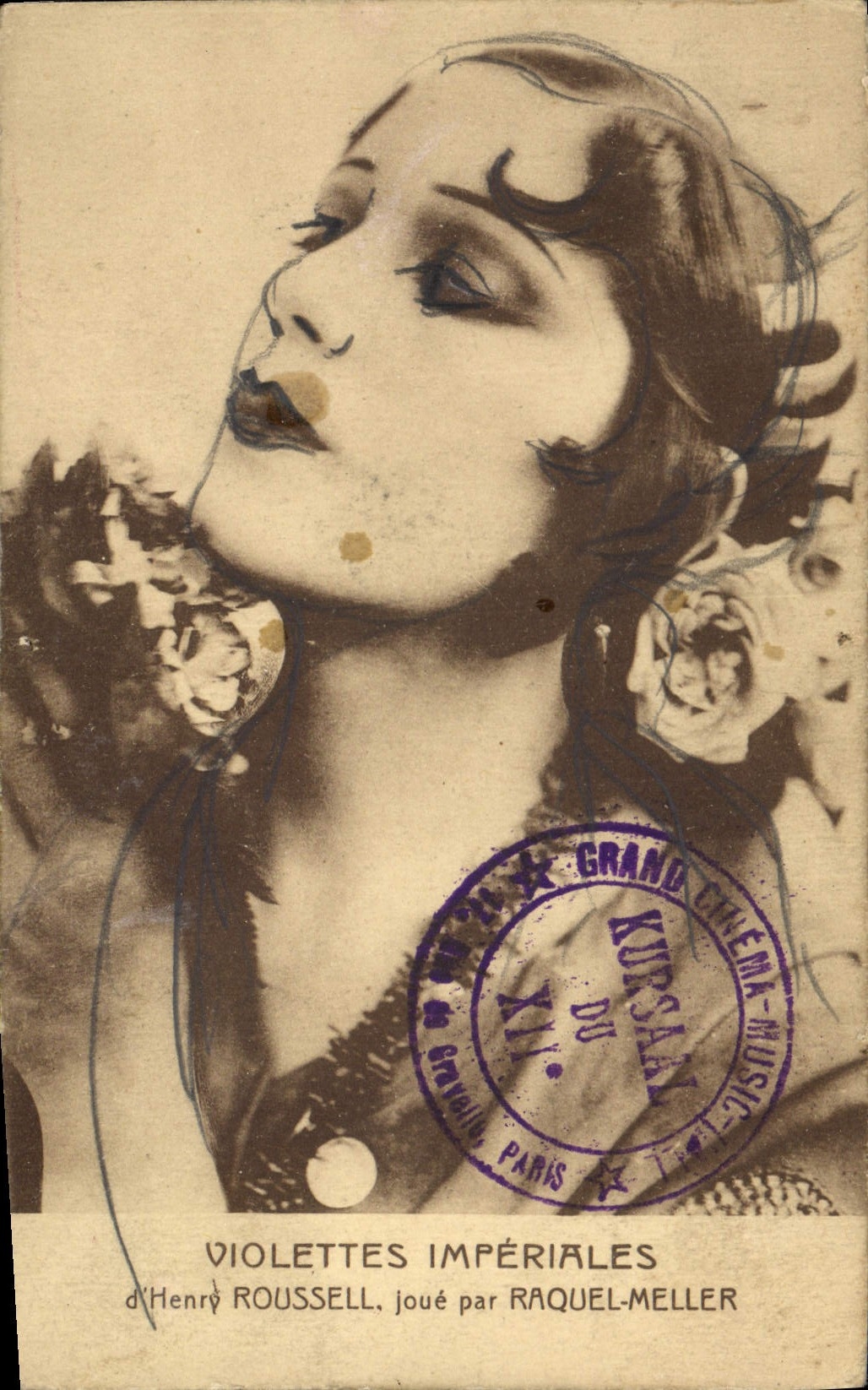 MODERN CARD Cinema imperial Violets of Henry Roussell plays by Raquel-Mixing