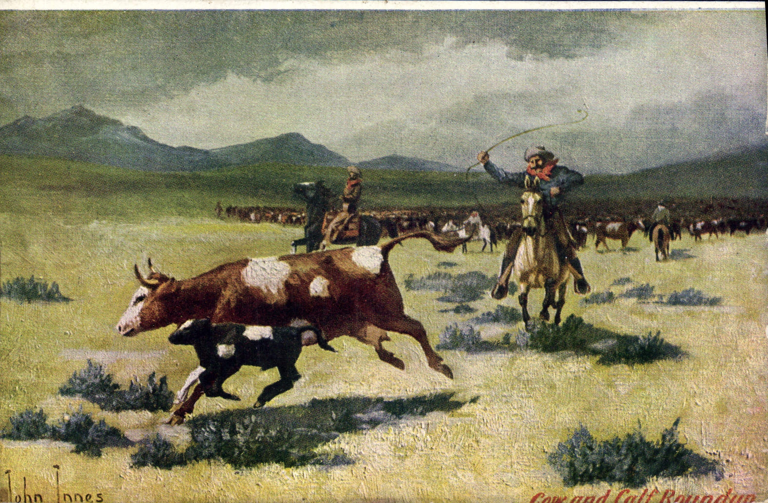 CPA Far West Cow Boy John Jones 