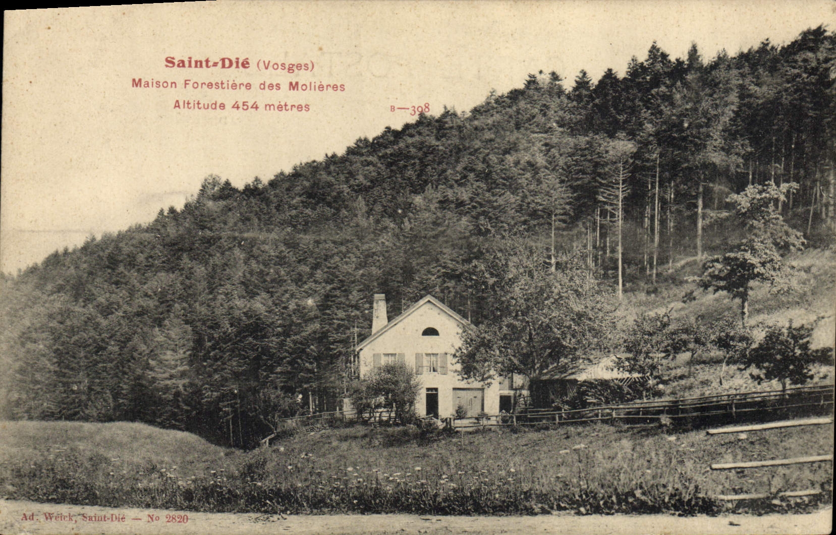 CPA Foret Saint Die Vosges Maison forestiere des Molieres 