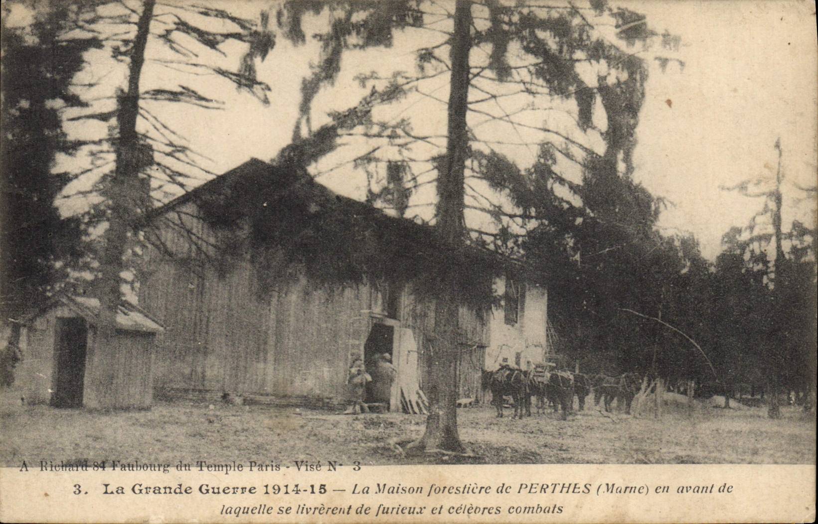 CPA Foret La Maison forestiere de Perthes Militaria