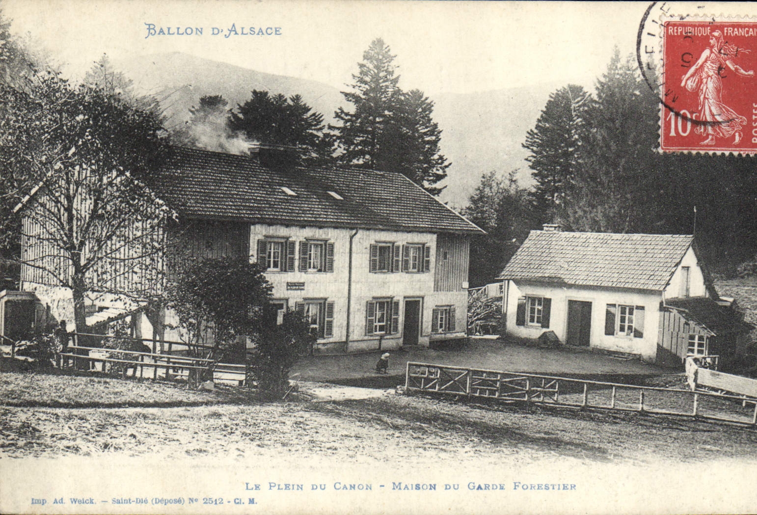 CPA Foret Ballon d'Alsace Le plein du Camon Maison du garde forestier