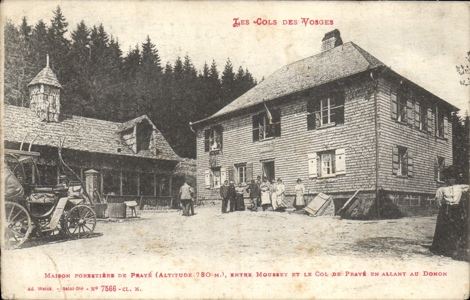 CPA Foret Cols des Vosges Maison forestiere de Praye entre Moussey et le col de Praye en allant au Donon 