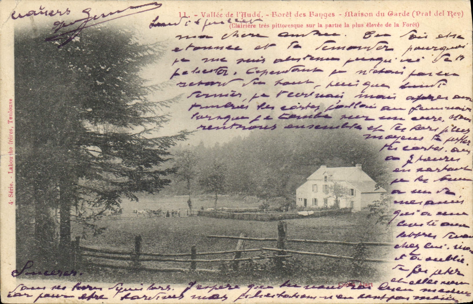 CPA Foret Vallee de l'Aude Foret des Banges Maison de garde