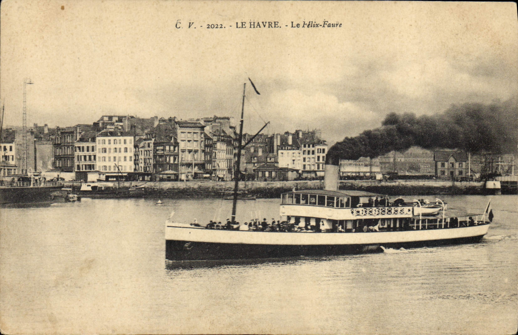 CPA Bateau Le Havre le Felix Faure 