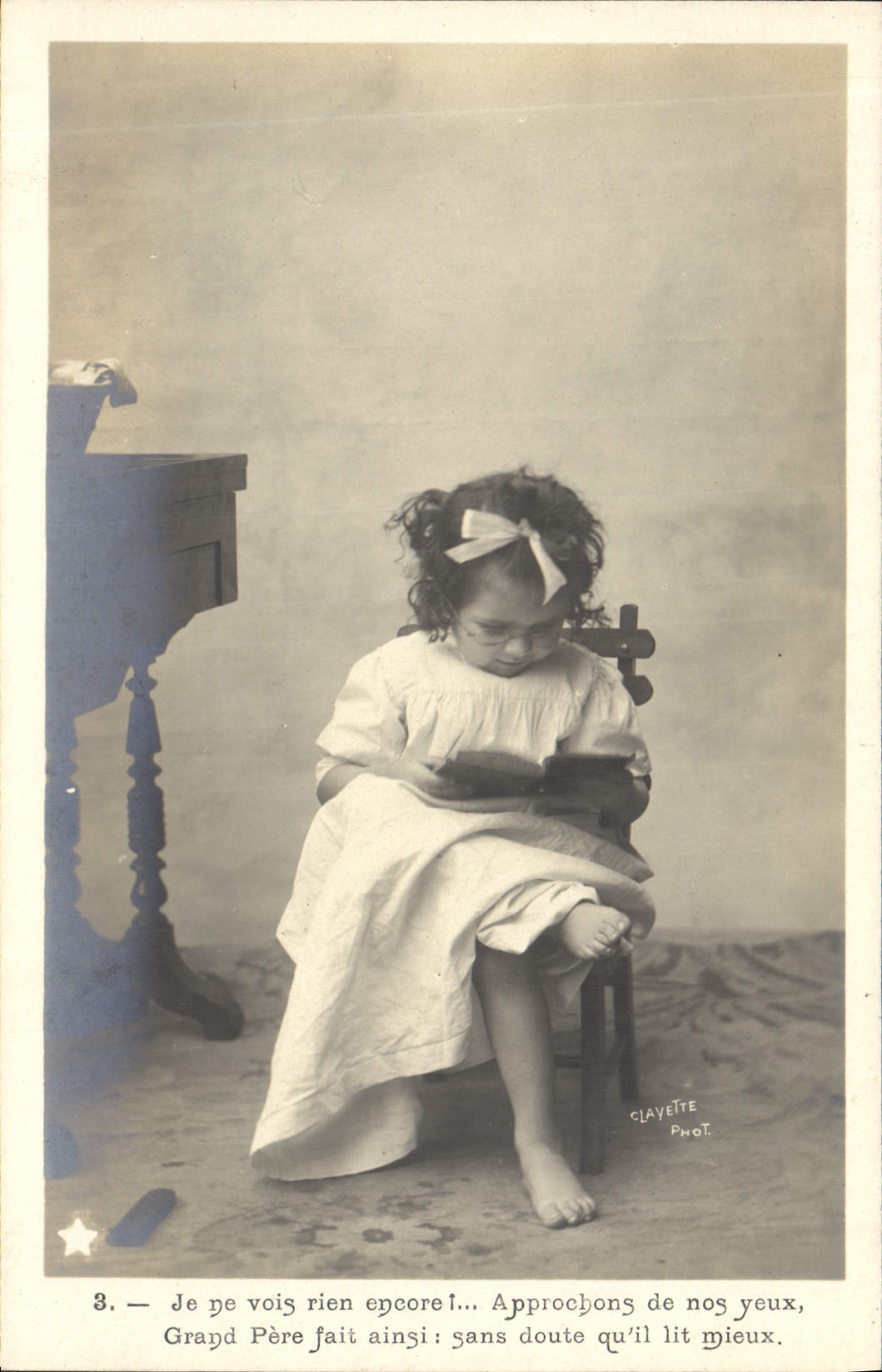 CPA Fantaisie Enfant Lunettes