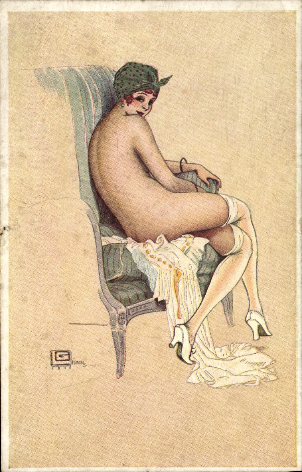 CPA Fantaisie Illustrateur Leonnec Femme