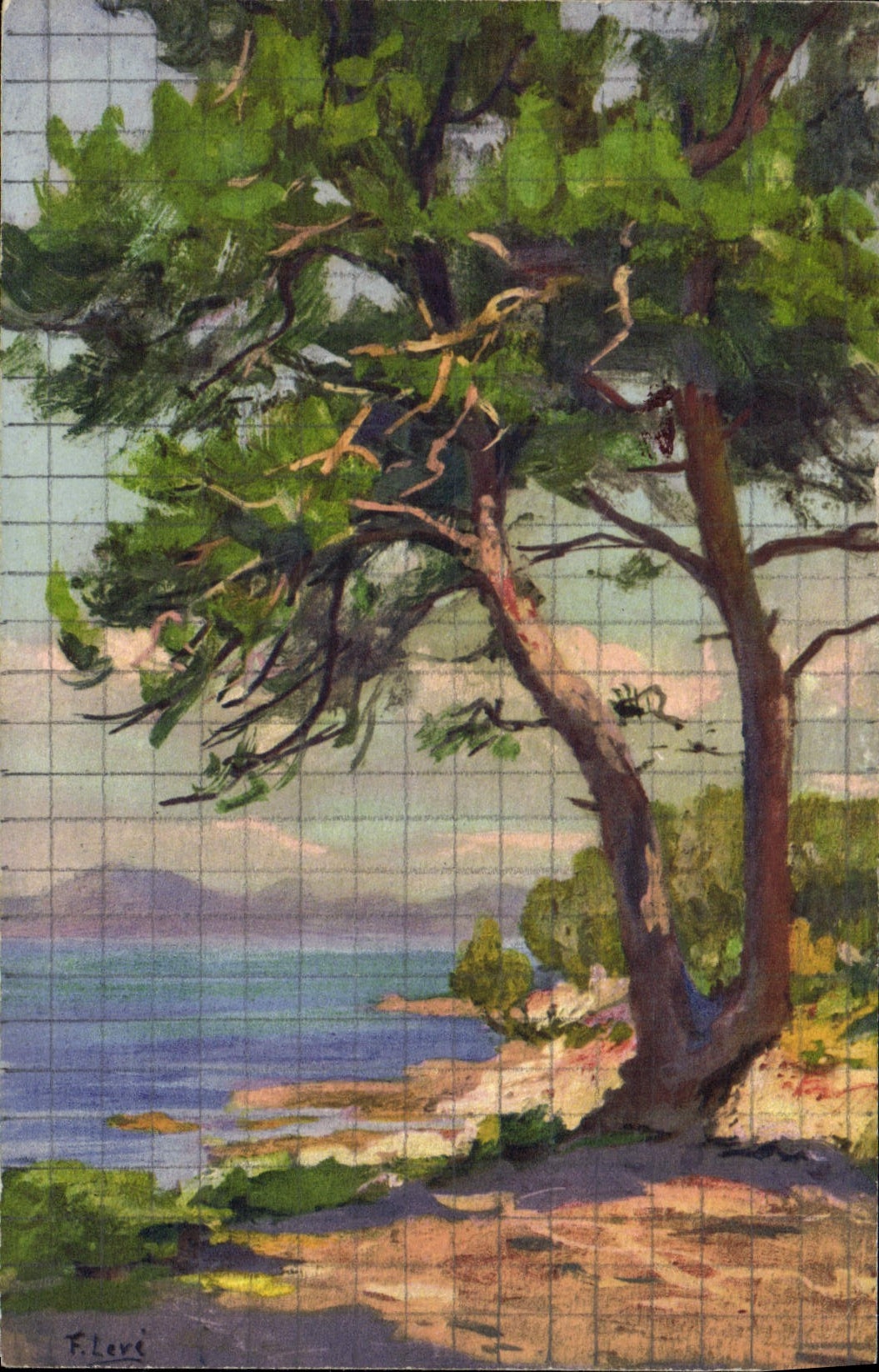 CPA Fantaisie Illustrateur Leve Pins sur l'ile Marguerite