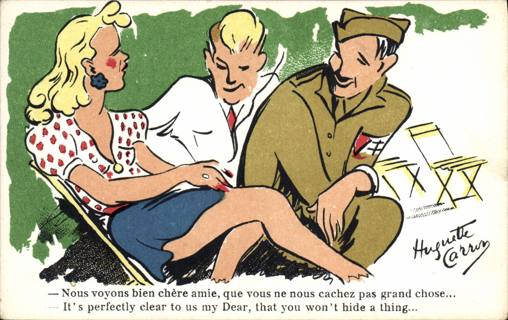 CPA Fantaisie Militaria 