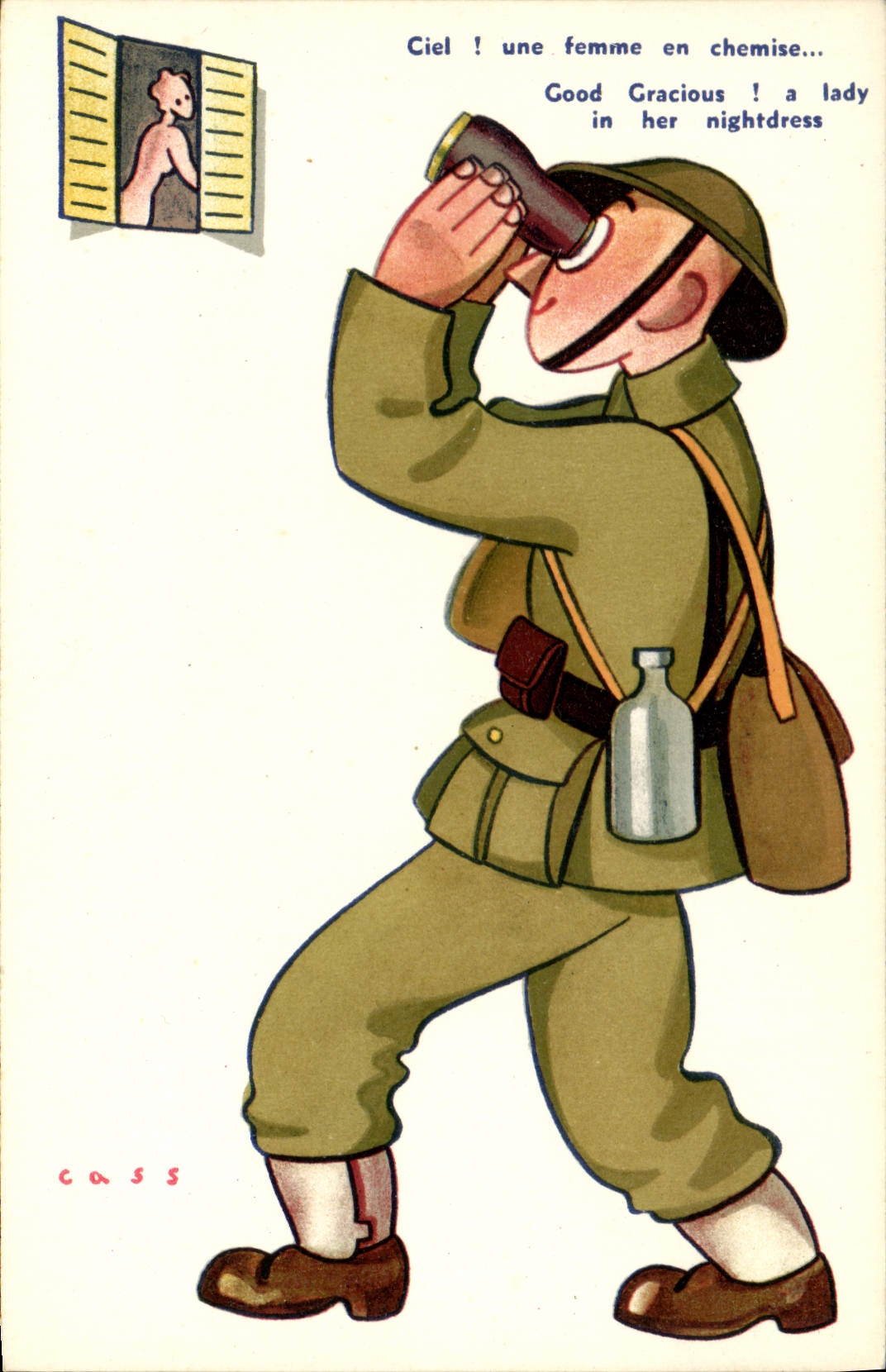 CPA Fantaisie Militaria Illustrateur Cass 
