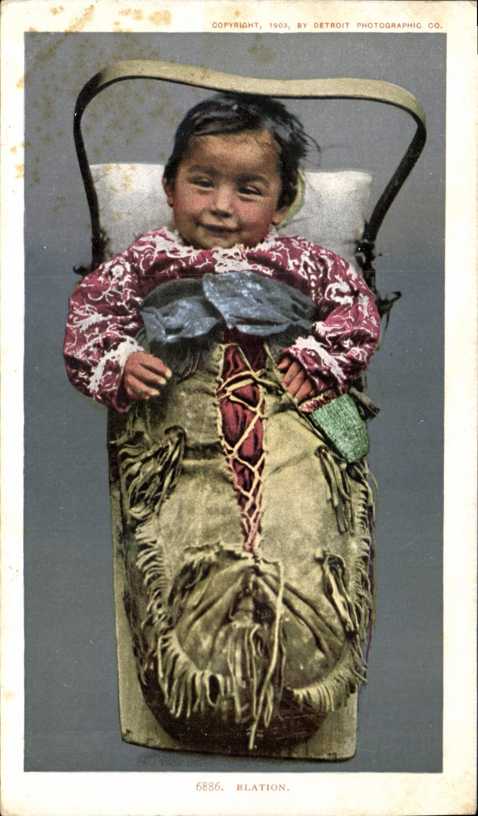 VINTAGE POSTCARD Indian Elation