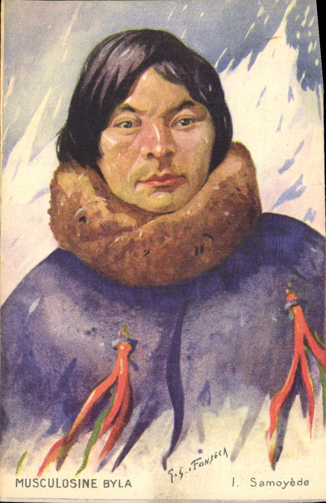 CPA Indiens Publicite Musculosine Byla