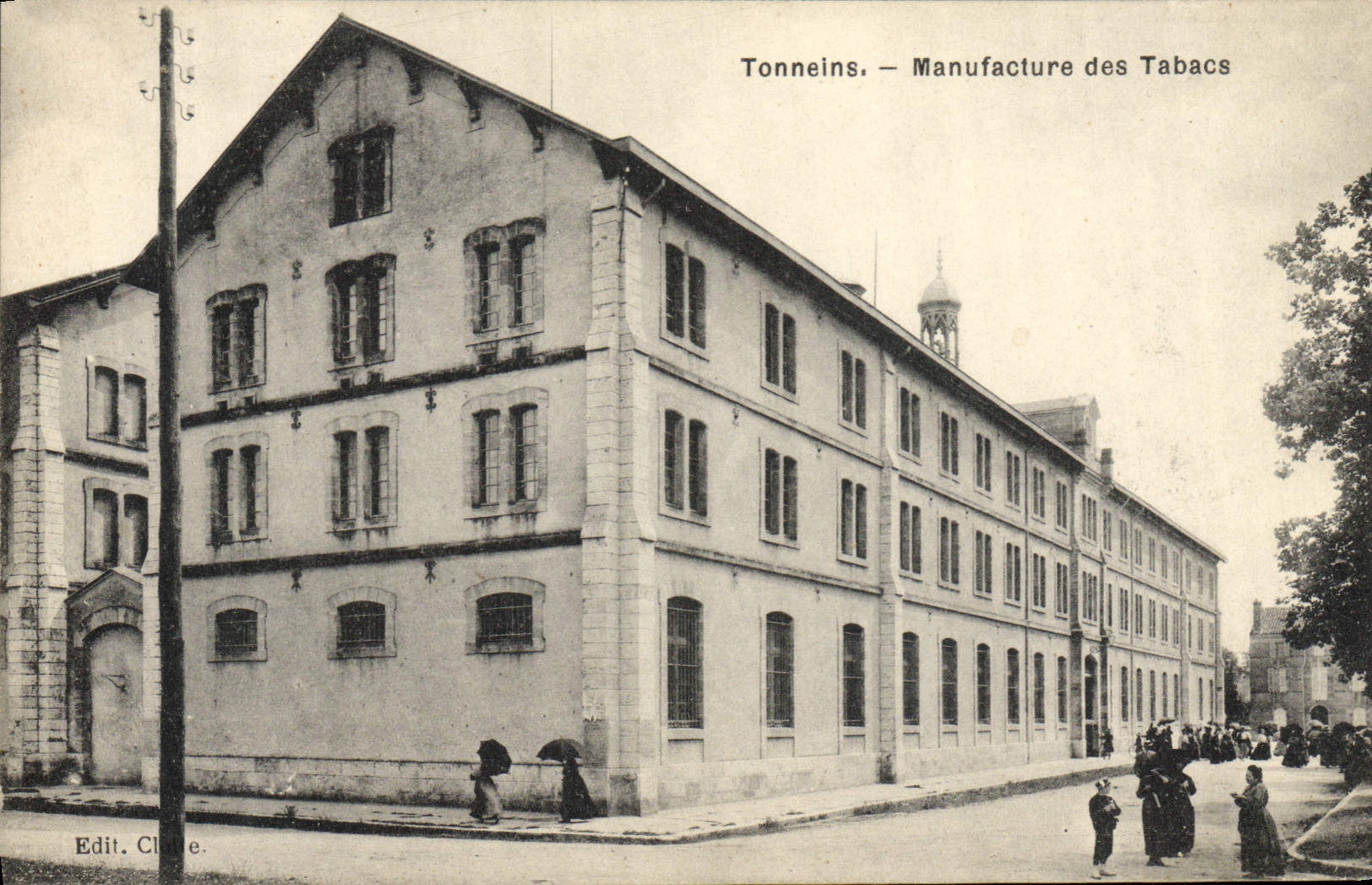 Fábrica del tabaco de Torreins de la POSTAL de la VENDIMIA