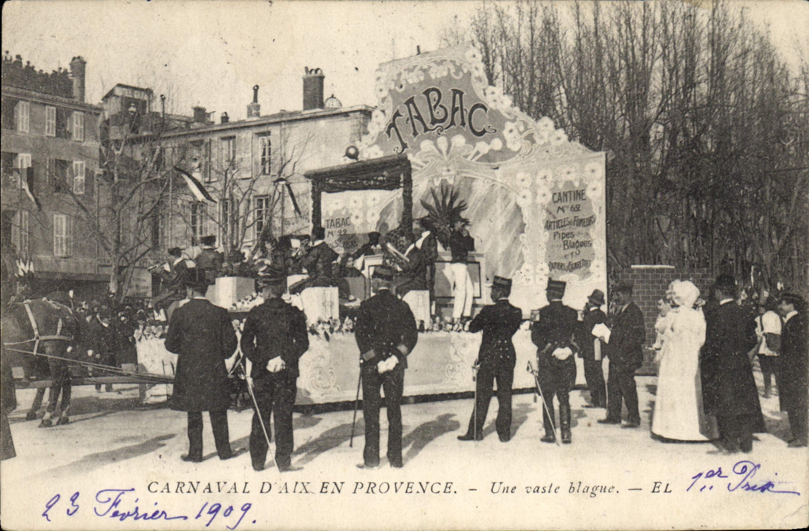 CPA Folklore Carnaval d'Aix en Provence Une vaste blague Tabac
