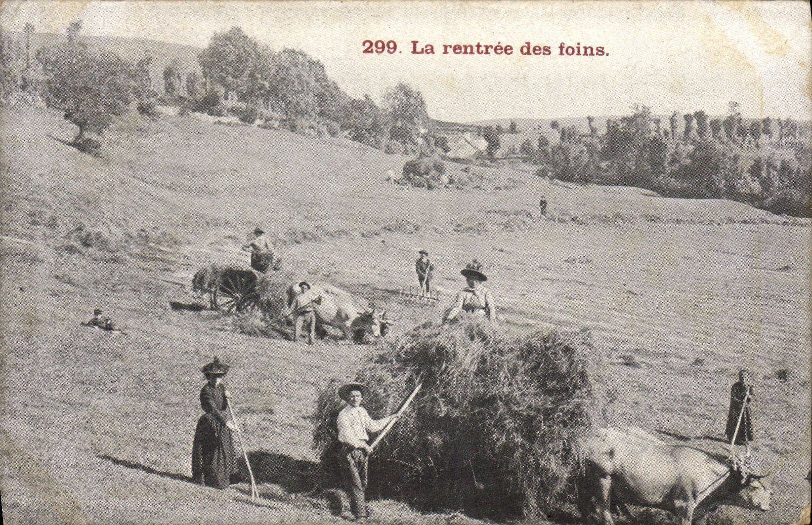 VINTAGE POSTCARD the re-entry of the hays