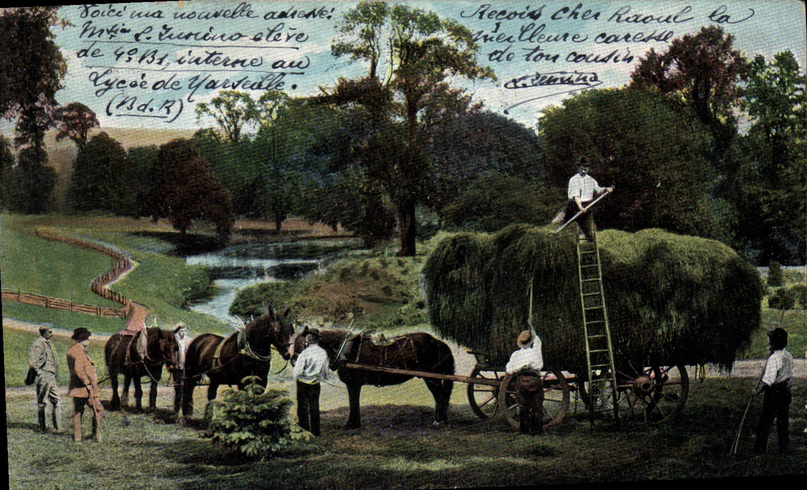 CPA La rentree des foins