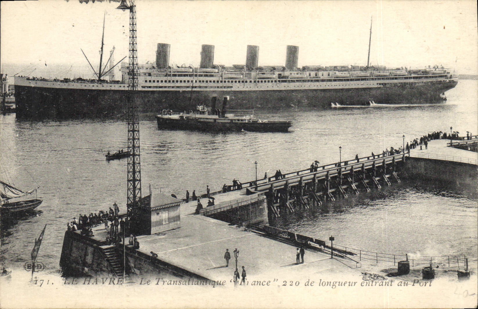 CPA Bateau Paquebot La Havre Transatlantique France 