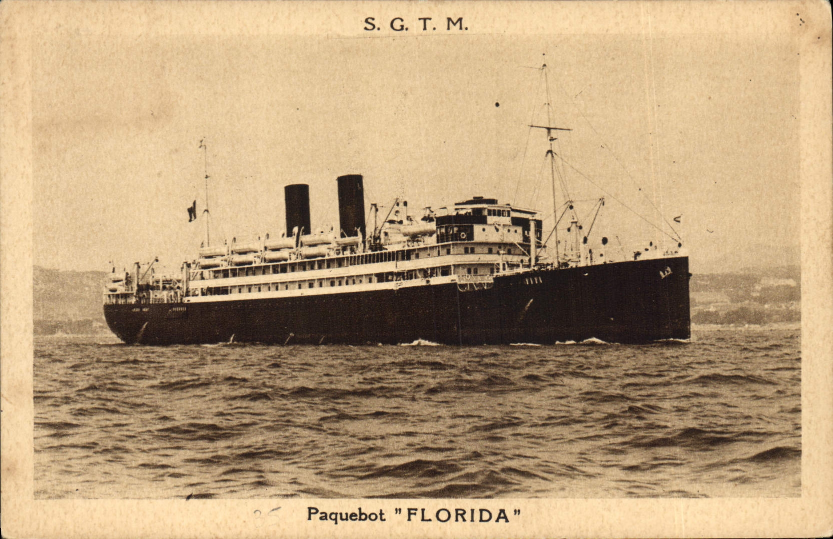 CPA Bateau Paquebot SGTM Florida