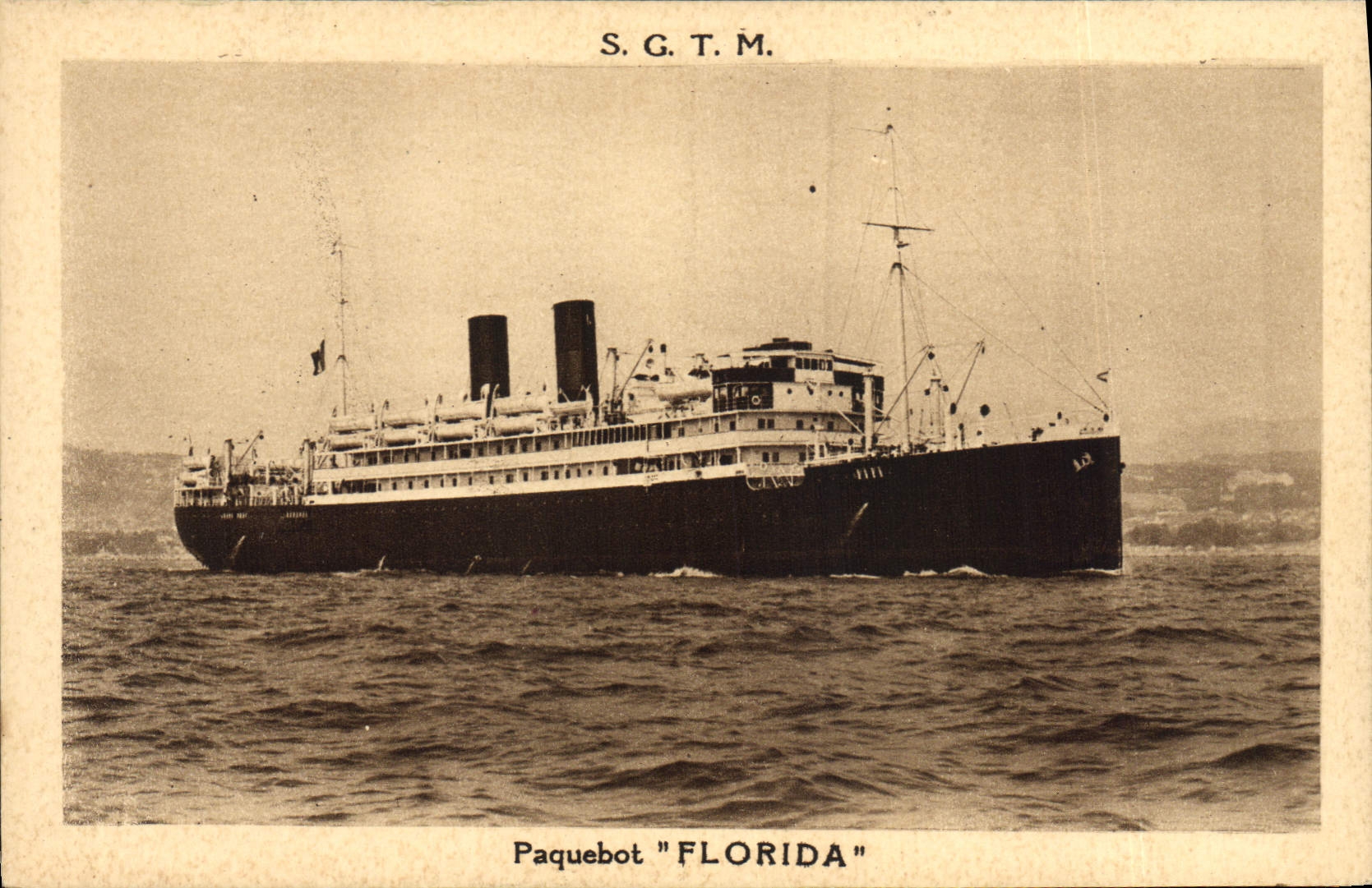 VINTAGE POSTCARD Boat Steamer SGTM Formosa