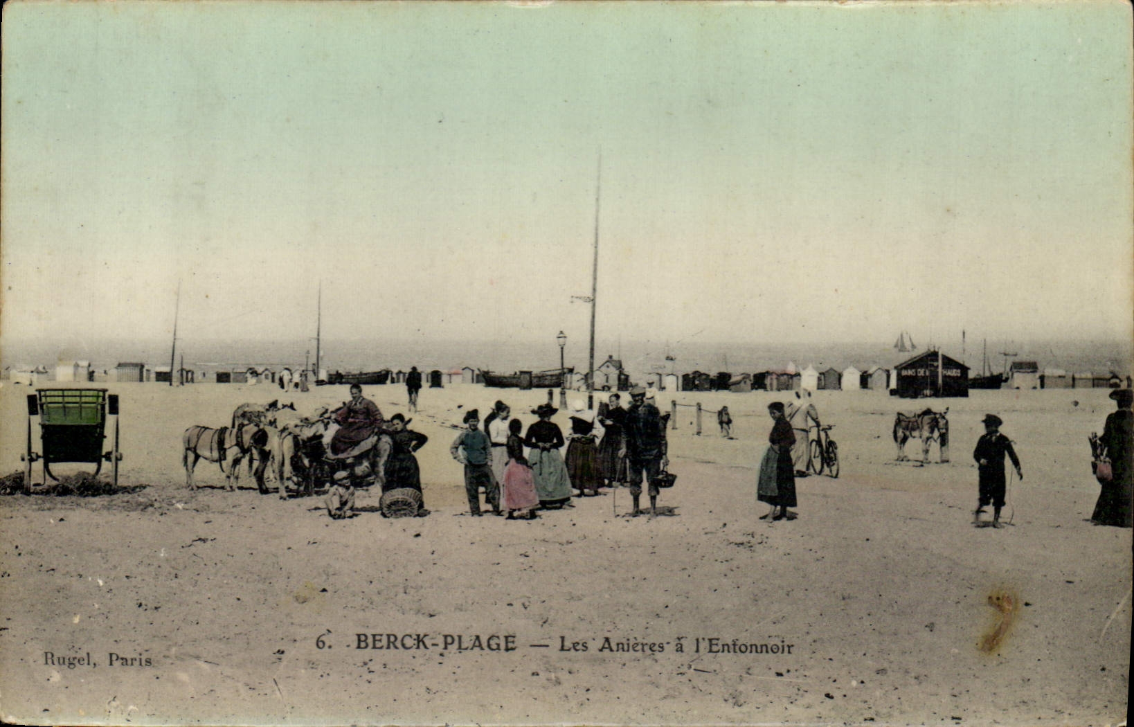 CPA Ane Mule Berck plage Les anieres a l'entonnoir