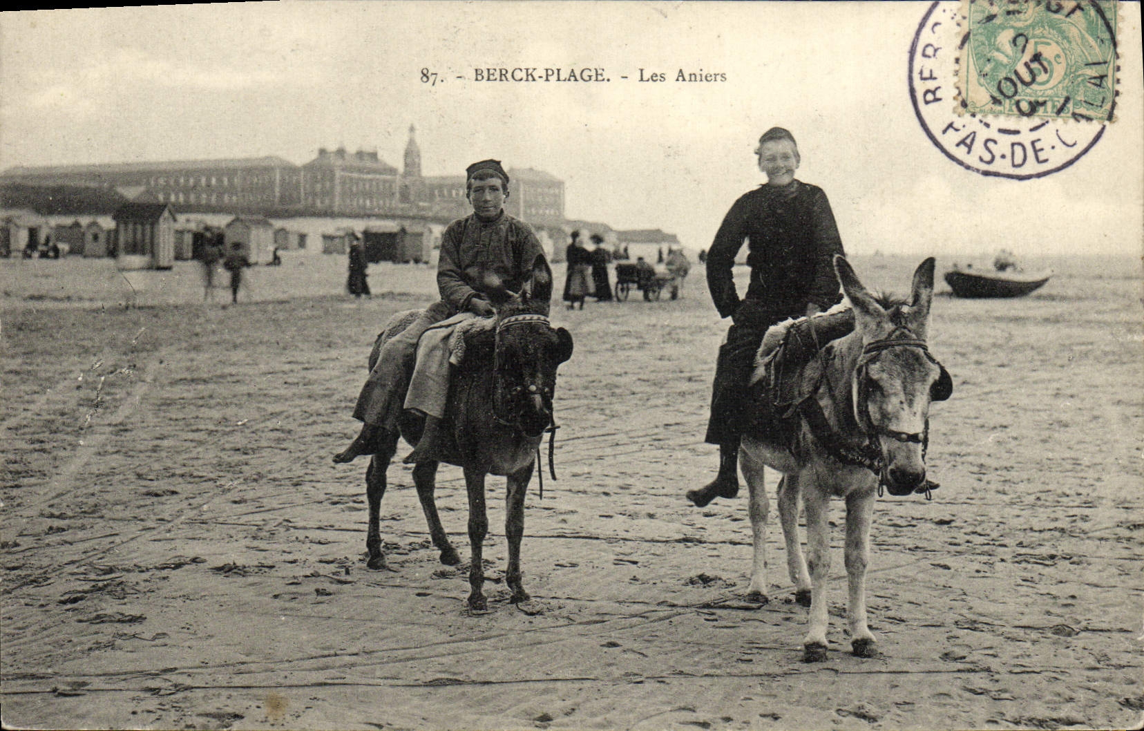 CPA Ane Mule Berck Plage Les aniers 
