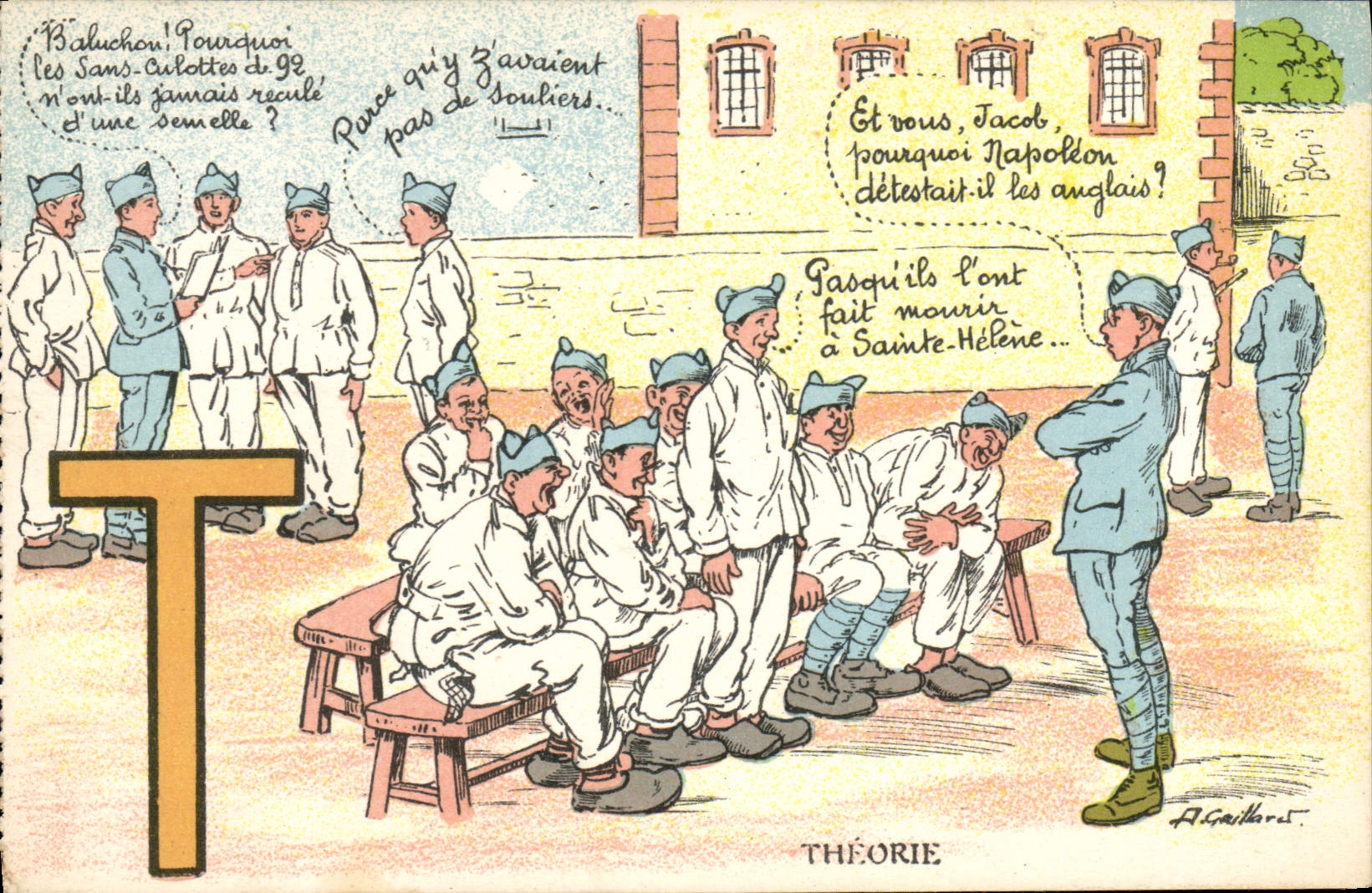 CPA Militaria Theorie