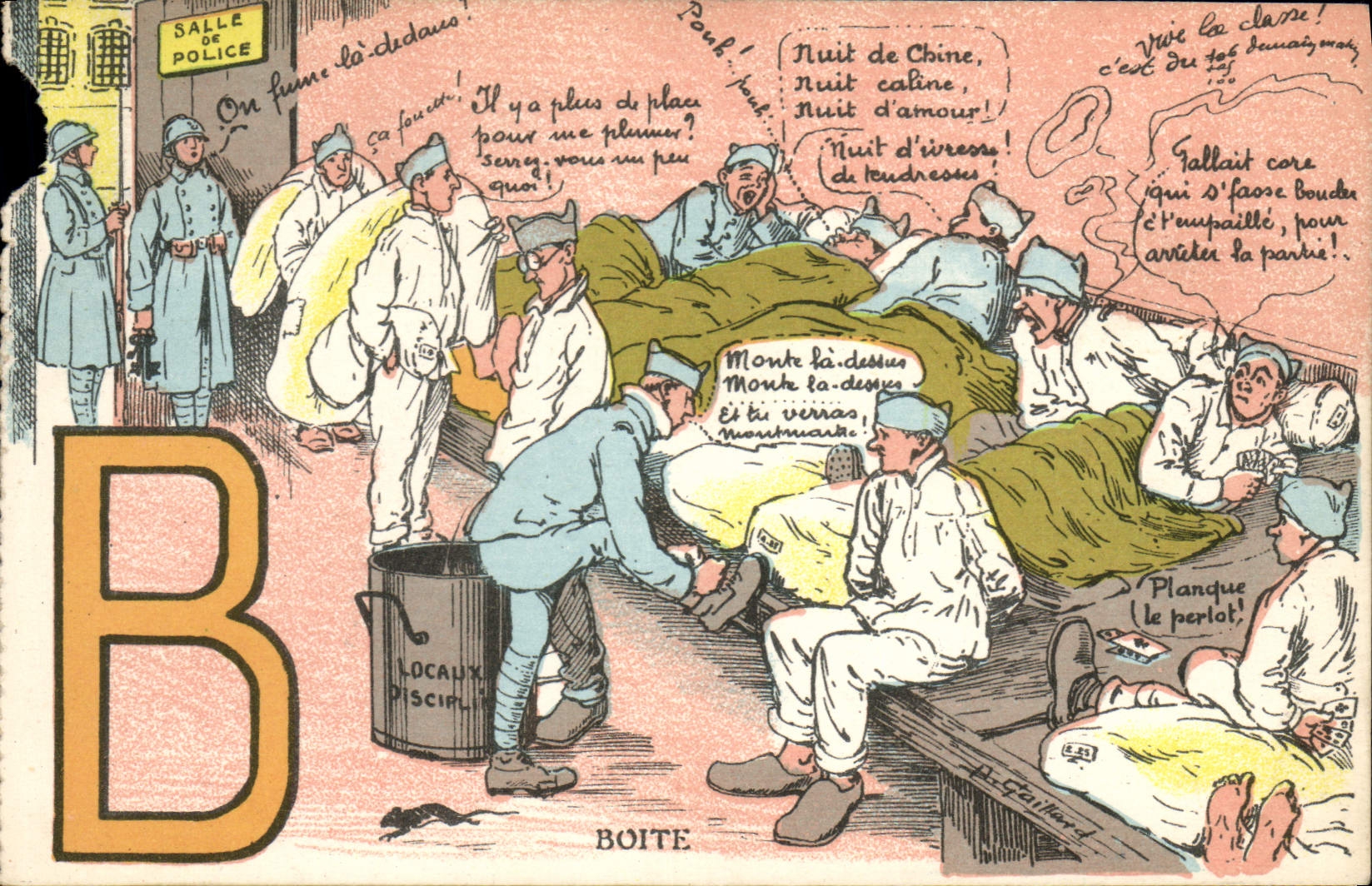 VINTAGE POSTCARD Militaria Limps