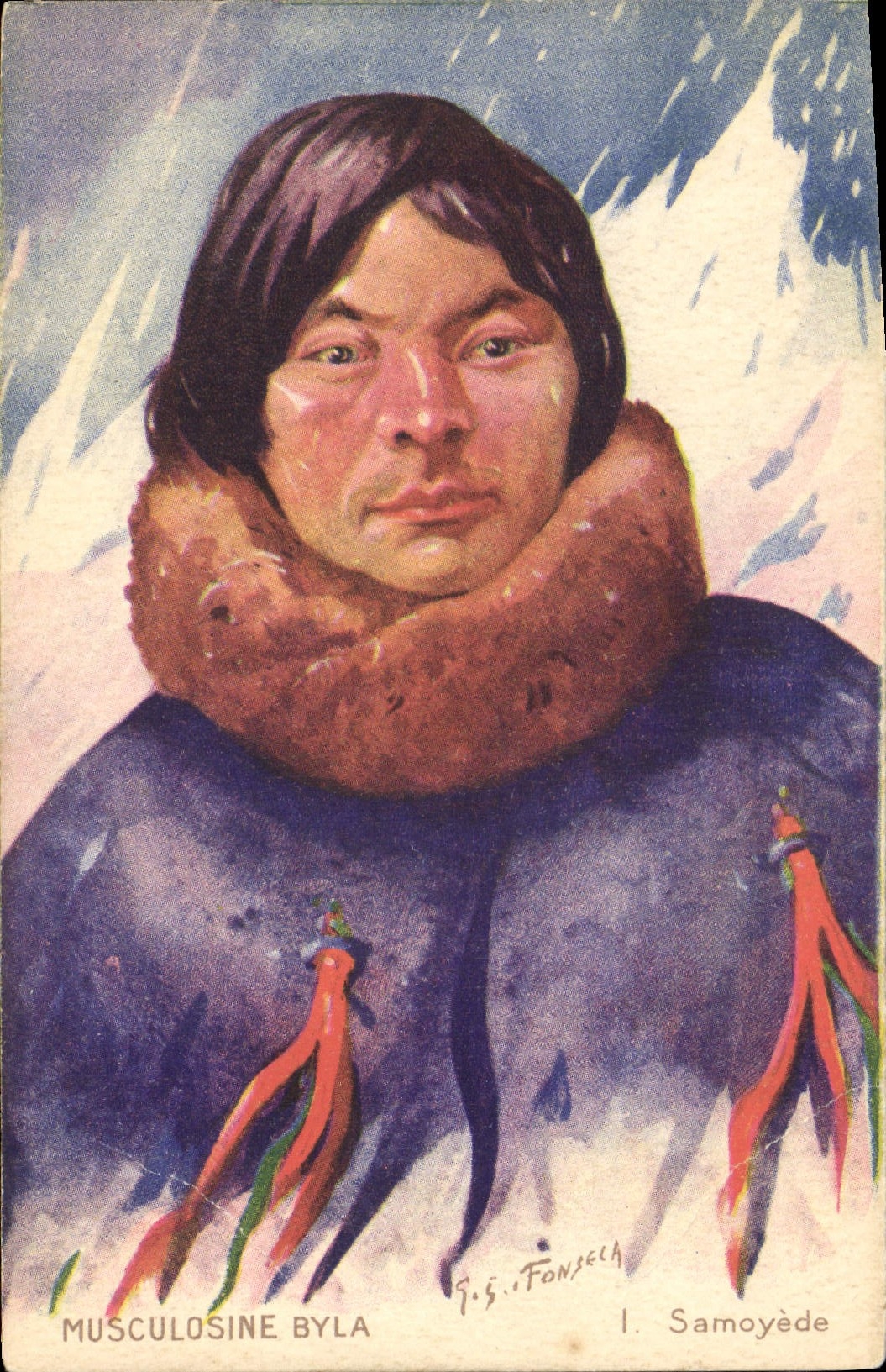 VINTAGE POSTCARD Indian Publicity Musculosine Ox