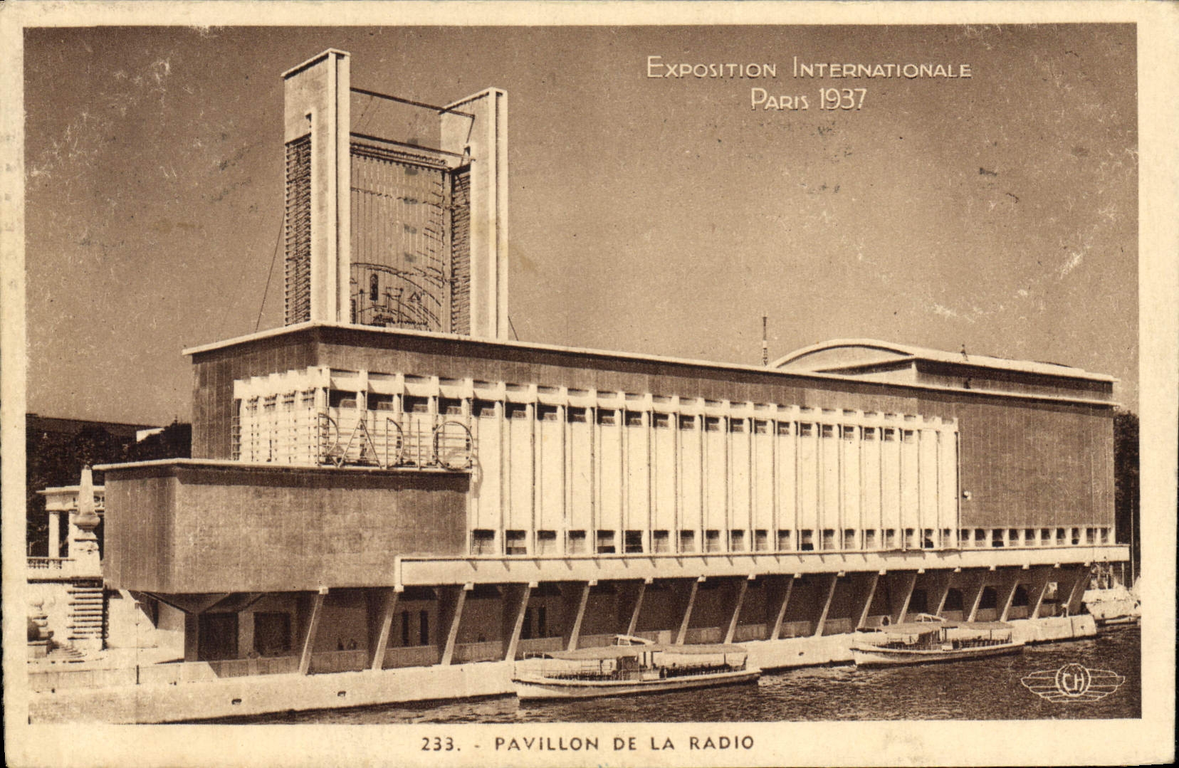 CPA Paris Exposition internationale 1937 Pavillon de la radio