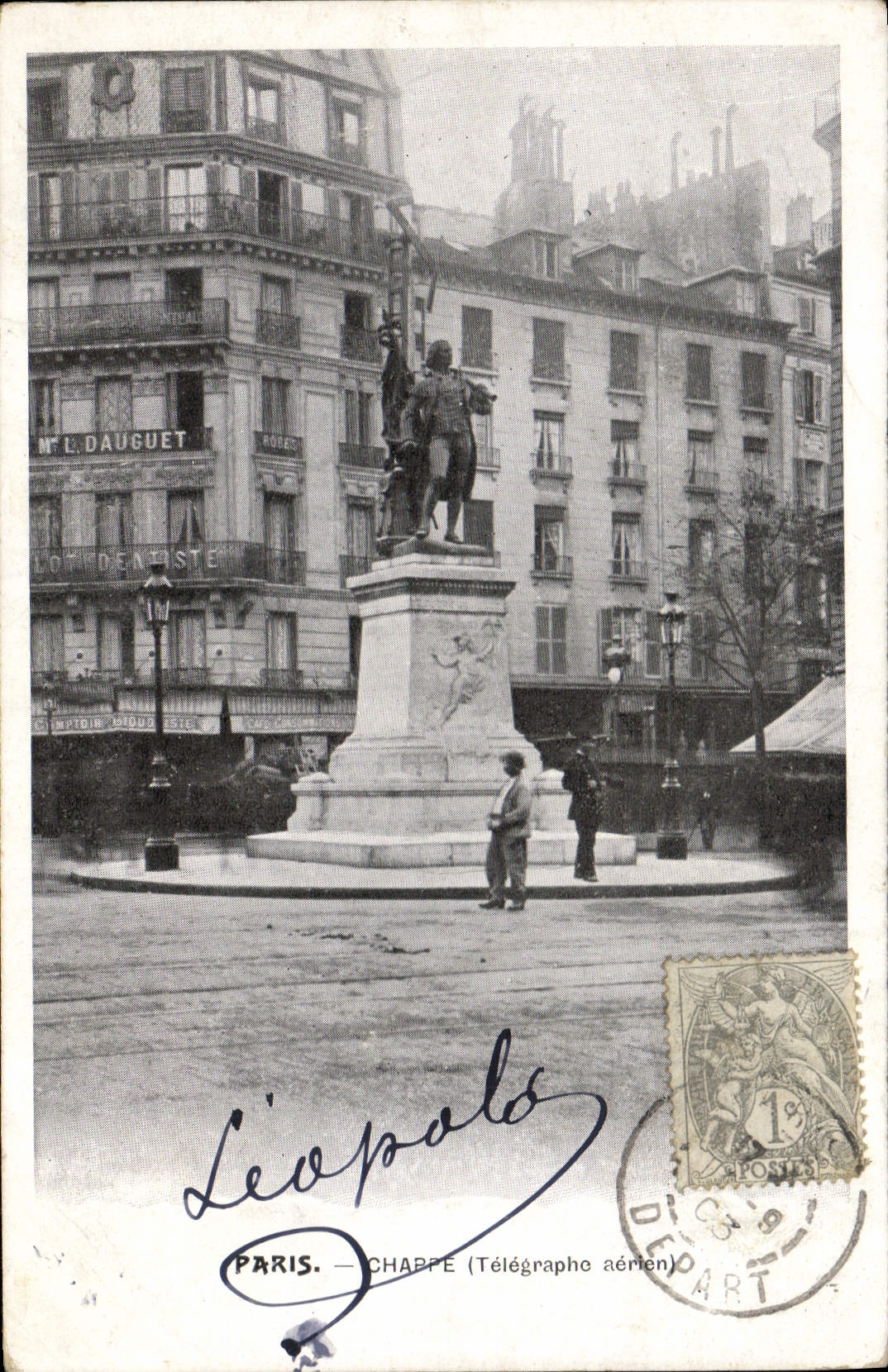 CPA Paris Chappe Telegraphe aerien