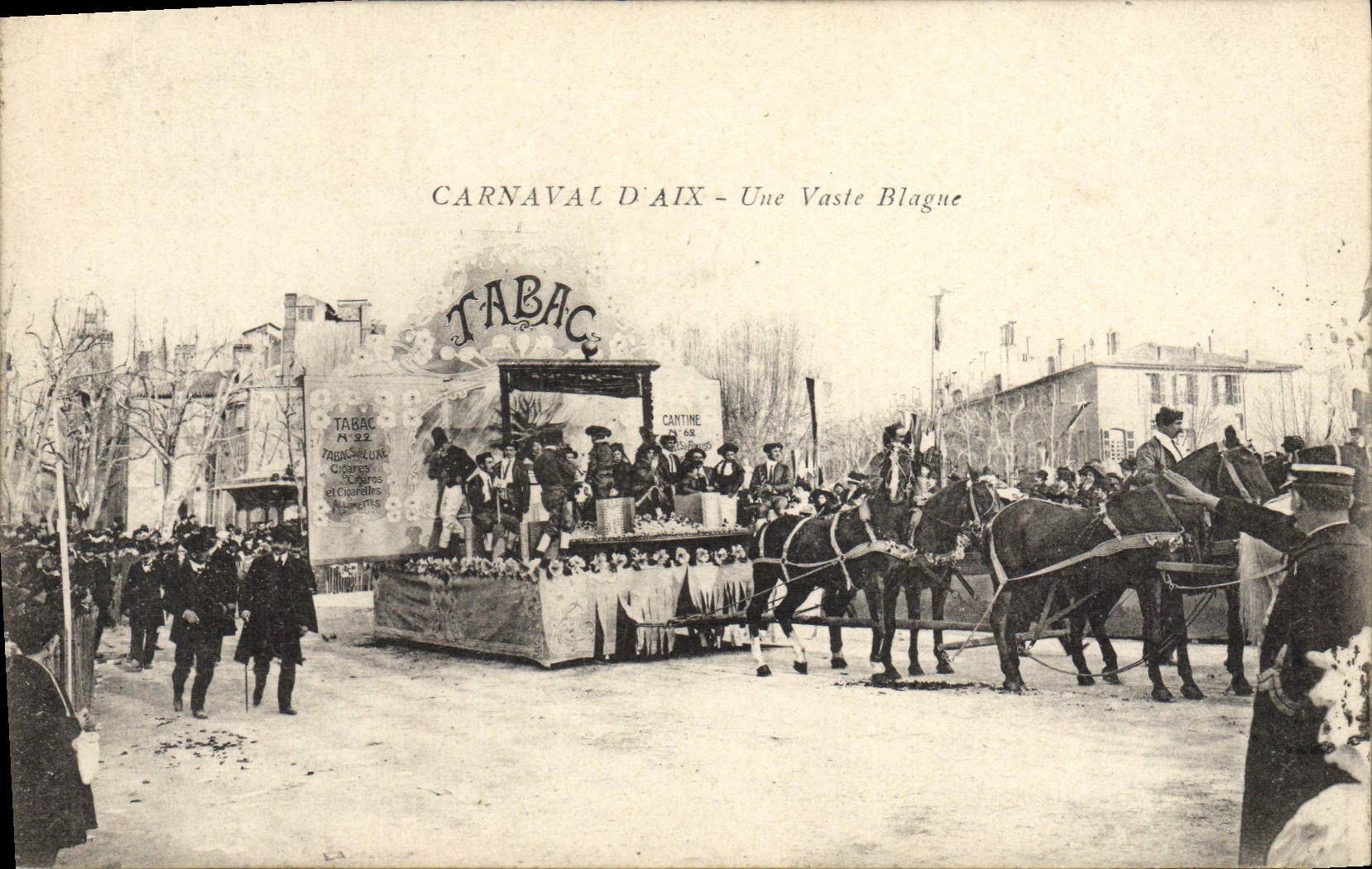 CPA Carnaval d'Aix Une vaste blague Tabac