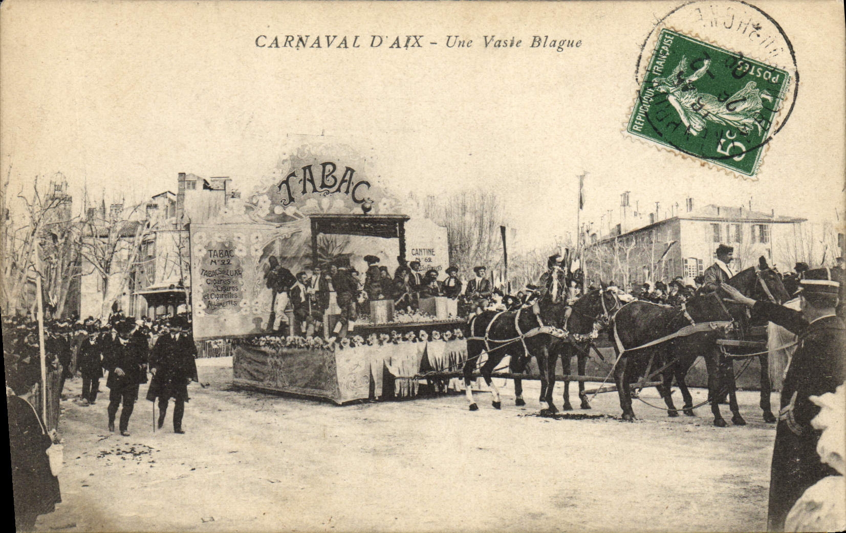 CPA Carnaval d'Aix Une vaste blague Tabac